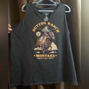 Torrid Black Dutton Ranch Graphic Tank Top